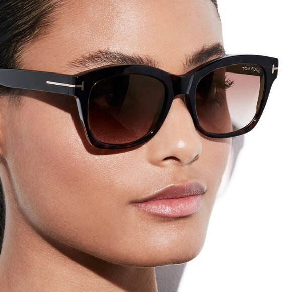 Tom Ford LAUREN-02 Women Sunglasses Gradient Burgundy Polarized Square FT0614/S - Picture 11 of 11